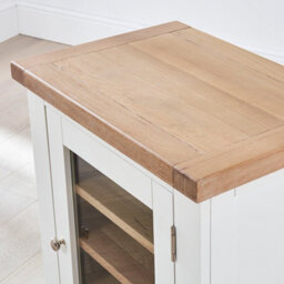 The Furniture Market Cheshire White Painted Glazed Hi-Fi Media Cabinet Unit - thumbnail 7