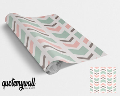 Quote My Wall Quotemywall Chevron Pattern Vinyl Furniture/window Wrap For Furniture & Kitchen Worktops - image 1
