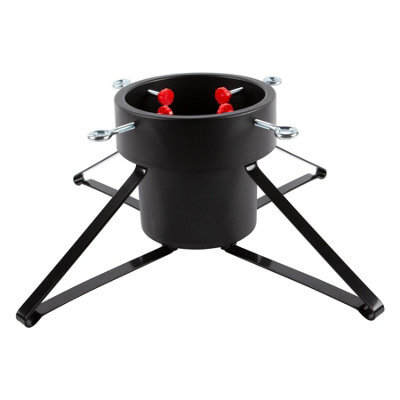 Harbour Housewares Classic Real Christmas Tree Stand - 5.5In - Black - image 1