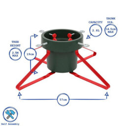 Harbour Housewares Classic Real Christmas Tree Stand - 5.5In - Black - thumbnail 3