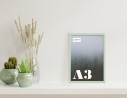 A3 Mint Green Picture Frame Fits A3 (29.7 X 42Cm - 11.7 X 16.5In) Poster, Photo, Artwork, Or Print. - thumbnail 4