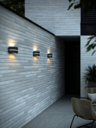 Nordlux Sibelis Outdoor Plastic Wall Light Weatherproof Black,mains