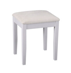 Aspect Furniture Wooden Dressing Table Stool With Cream Padded Seat - thumbnail 2