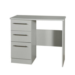 Bergamo Ready Assembled Matt Grey 3 Drawer Vanity Unit (H)795mm (W)930mm (D)415mm - thumbnail 1