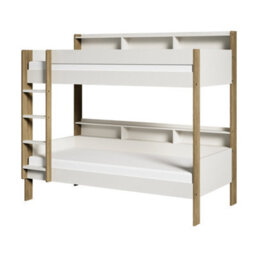 Noomi Bodie Solid Wood Storage Bunk Bed White & Oak - thumbnail 9