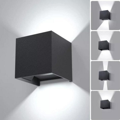Led Wall Light Anthracite Modern Ip65 Waterproof Outdoor/indoor - image 1