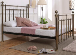 Save On Goods UK 4Ft6 Double Brass Finish,traditional Antique Victorian Metal Bed Frame Bedstead,4Ft6 Double,5Ft King - thumbnail 3