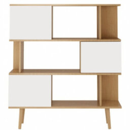 Dorel Home Loft24 Alandra Bookcase In Oak White - thumbnail 7