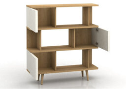 Dorel Home Loft24 Alandra Bookcase In Oak White - thumbnail 9