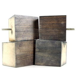 L&F 4X Solid Wooden Feet Replacement Furniture Legs 90mm Height Sofas Chairs Stools M10 Tsp2037 Black Wash - thumbnail 7