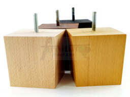 L&F 4X Solid Wooden Feet Replacement Furniture Legs 90mm Height Sofas Chairs Stools M10 Tsp2037 Black Wash - thumbnail 9
