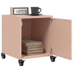 Berkfield Bedside Cabinets 2 Pcs Pink 36X39X43.5 Cm Steel