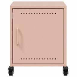 Berkfield Bedside Cabinets 2 Pcs Pink 36X39X43.5 Cm Steel - thumbnail 6