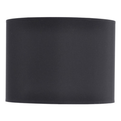Buttercup Farm Lined Drum Lampshade - Fabric/viscose/polyamide Fram - L41 X W41 X H30 Cm - Black/silver - image 1
