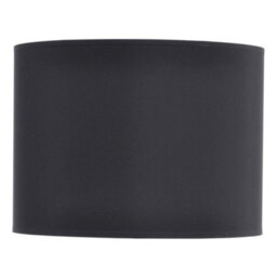 Buttercup Farm Lined Drum Lampshade - Fabric/viscose/polyamide Fram - L41 X W41 X H30 Cm - Black/silver - thumbnail 1