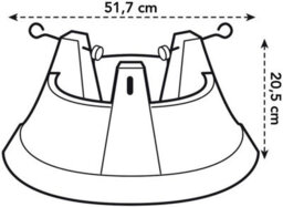 Elho Nordman 52 - Christmas Tree Stand For Indoor - 52 X H 20 Cm - Green - thumbnail 5