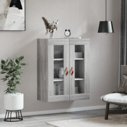 Berkfield Wall Mounted Cabinet Grey Sonoma 69.5X34X90 Cm - thumbnail 3