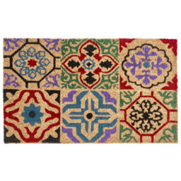 Beliani Doormat Naukati Multicolour 50 X 80 Cm Coir