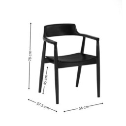 Oakham Fairmont Premium Dining Chairs With Arms - Set Of 2 - thumbnail 7