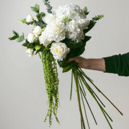 Wyld Haus Set Of 3 Green Amaranthus Artificial Flower Stems 1000mm Trailing Faux Blooms - thumbnail 4