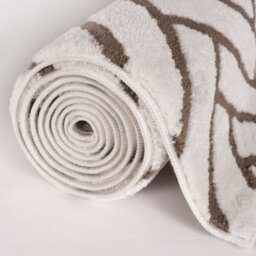 The Rugs Loft Taupe And Ivory Herringbone Living Room Area Rug And Runners Soft Pile - thumbnail 8