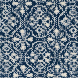 Loomed Blue White Mosaic Cut To Measure Stair Carpet Runner 70Cm Wide (2Ft 3In W X 32Ft L) - thumbnail 3