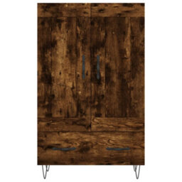 Berkfield Highboard Smoked Oak 69.5X31X115 Cm Engineered Wood - thumbnail 5