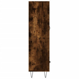 Berkfield Highboard Smoked Oak 69.5X31X115 Cm Engineered Wood - thumbnail 7