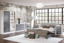 Birlea Lynx 4 Drawer Chest White & Grey - thumbnail 8
