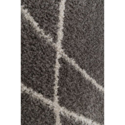 Melrose Squiggle Grey Coloured Medium Area Indoor Rug 120/170Cm - thumbnail 2