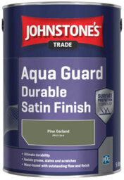 Johnstone's Trade Wood & Metal Aqua Guard Durable Satin Paint Pine Garland (Ppg1126-6) 5L - thumbnail 2