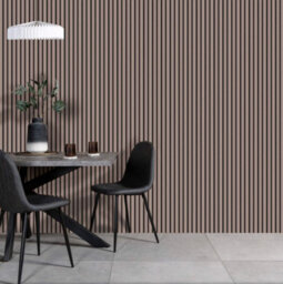 Home Treats Wall Panel Wood Slat Walnut Decorative Wooden Wallpanelling 3D Slatted Acoustic Sound Absorbing Ceiling Or Wall Slats 240 X 60 Cm - thumbnail 8