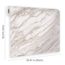 Contour Cream Marble Contemporary Smooth Wallpaper - thumbnail 7