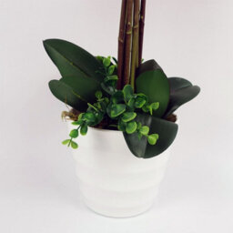Leaf Artificial Deluxe Bush Orchid Pink 85Cm Bush Orchid Lots Of Flowers Botanik - thumbnail 5
