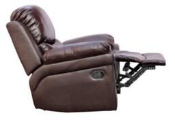 More4Homes Madison Bonded Leather Recliner Armchair Sofa Home Lounge Chair Reclining Gaming (Brown) - thumbnail 5