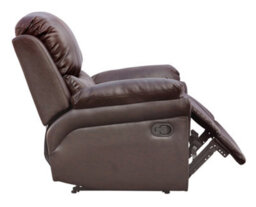 More4Homes Madison Bonded Leather Recliner Armchair Sofa Home Lounge Chair Reclining Gaming (Brown) - thumbnail 6