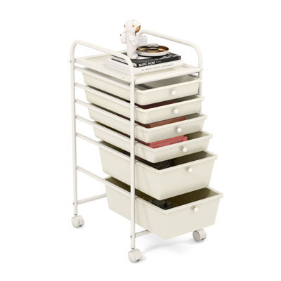 Gainoom 6-Drawer Rolling Storage Cart Mobile Utility Cart Storage Art Craft Organizer - image 1