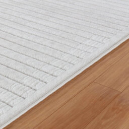 Livabliss Le Mans-Modern White 3D High & Low Pile Textured In- & Outdoor Rug 80 X 150 Cm Easy Care, Non Shedding - thumbnail 3