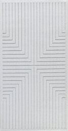 Livabliss Le Mans-Modern White 3D High & Low Pile Textured In- & Outdoor Rug 80 X 150 Cm Easy Care, Non Shedding - thumbnail 1