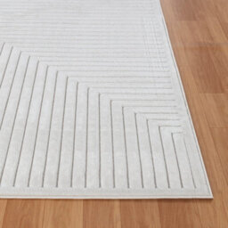 Livabliss Le Mans-Modern White 3D High & Low Pile Textured In- & Outdoor Rug 80 X 150 Cm Easy Care, Non Shedding - thumbnail 5