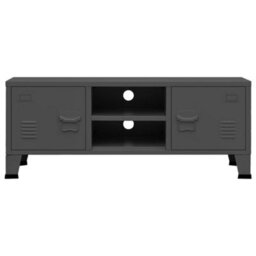 Walplusindustrial Tv Cabinet Anthracite 105X35X42 Cm Metal - thumbnail 3