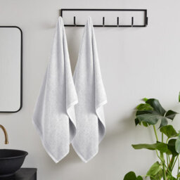 Catherine Lansfield Quick Dry Cotton 90X140 Cm Bath Sheet Pair White