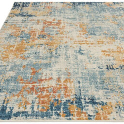 Xample Nova Illusion Ochre Rug 160 X 230 Cm Machine Woven Polypropylene Rug, Durable Low Pile, Made In Turkey, Neutral Modern Design - thumbnail 2