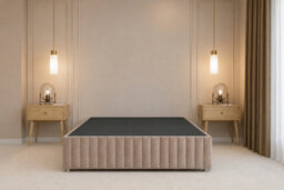 "Nexus Verona Plush Divan, Mink, 26"" Hb + 12"" Fb, No Drawers, Open Coil Mattress, Double" - thumbnail 4