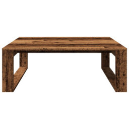 Berkfield Coffee Table Old Wood 100X100X35 Cm Engineered Wood - thumbnail 4