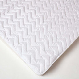 Homescapes Cotton Deep Quilted Super King Size Mattress Topper - thumbnail 3