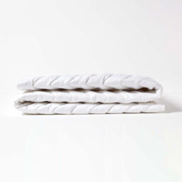 Homescapes Cotton Deep Quilted Super King Size Mattress Topper - thumbnail 4