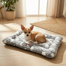 Skylos Dog Bed Pet Cat Cushion Crate Mat Arctic Fleece Extra Large Anti-Slip - thumbnail 1