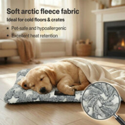 Skylos Dog Bed Pet Cat Cushion Crate Mat Arctic Fleece Extra Large Anti-Slip - thumbnail 6