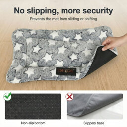 Skylos Dog Bed Pet Cat Cushion Crate Mat Arctic Fleece Extra Large Anti-Slip - thumbnail 7